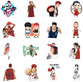 Amazon.co.jp: スラムダンク ステッカー 50枚セット Slam Dunk 流川楓